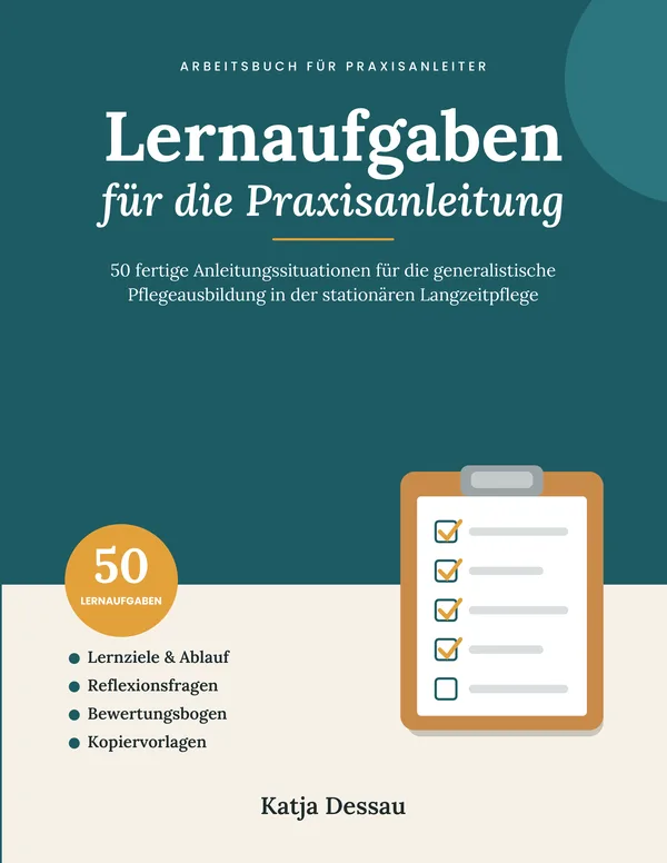 Cover: Lernaufgaben für die Praxisanleitung